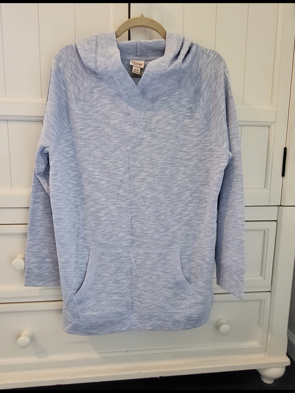 Mossimo Women's XL Light Blue Hooded Sweatshirt